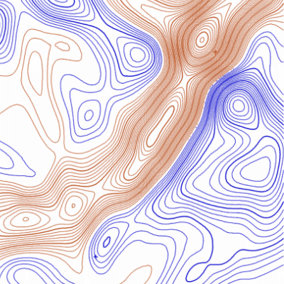 Picture of auto-generated contour map