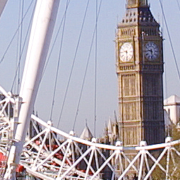Photo of Big Ben through the London Eye