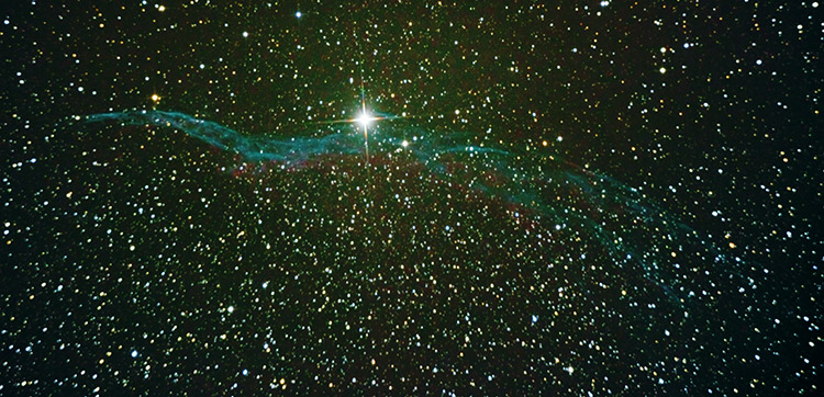 The western part of the veil nebula