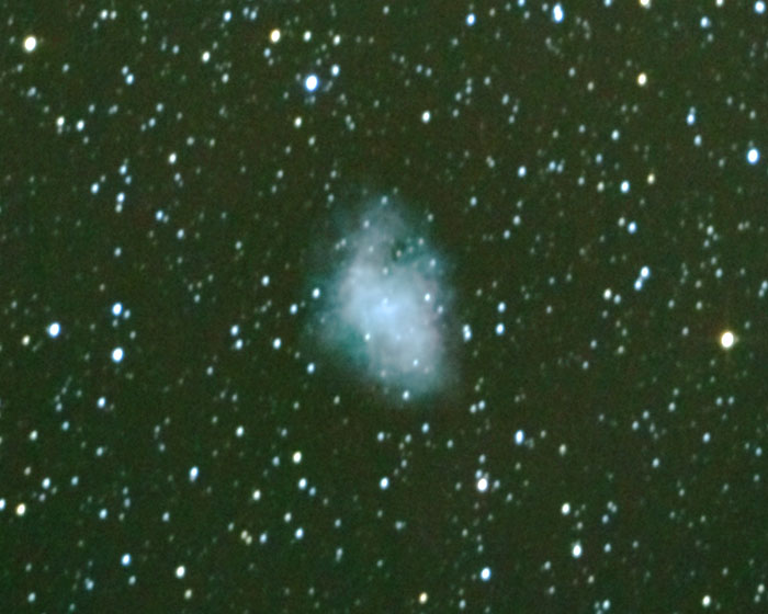 Photo of M1, the Crab Nebula