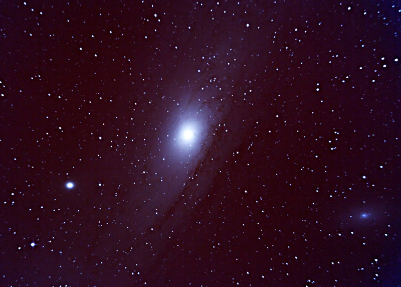 Image of galaxies M31, M32 & M110