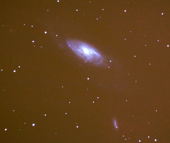 Image of M106 and NGC4248