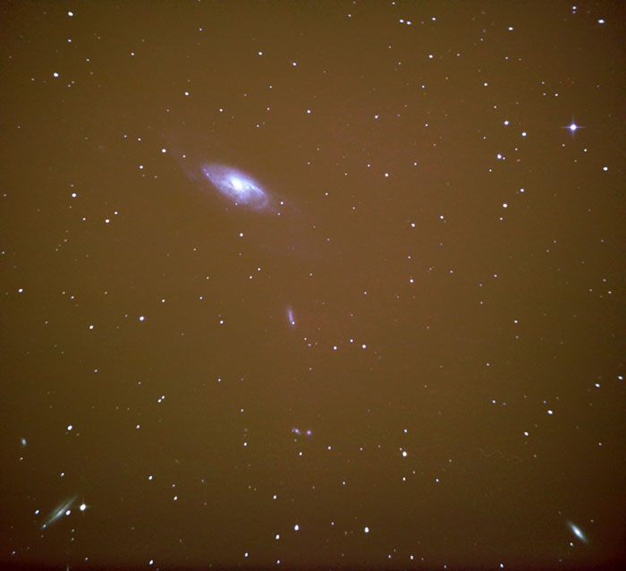 Image of M106 and other galaxies